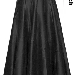 ak fashion creations Women Solid Flared Black Skirt image 2