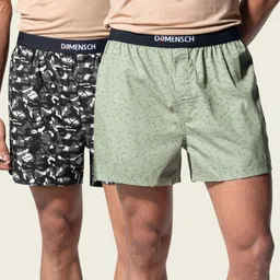 damensch Pack of 2 Cotton Back Pocket Printed Men Boxer-picture-17