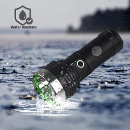 renmax Rechargeable LED Torch Light Beam Range Metal Waterproof 5-Modes 7800mAh Torch image 3