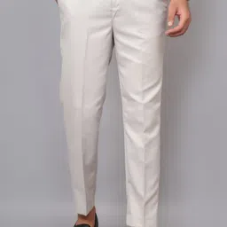 wearobics Men Regular Fit Grey Cotton Blend Trousers-picture-26