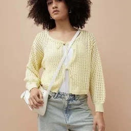 ginger by lifestyle Casual Regular Sleeves Solid Women Yellow Top-picture-13
