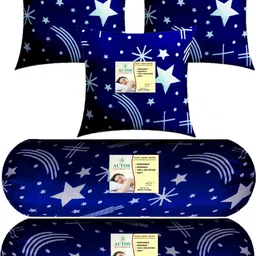 actos 3 Cushion And 2 Bolster Microfibre Nature Bolster Pack of 5-picture-24