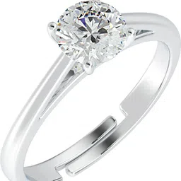 clara Luca Adjustable Ring for Women Sterling Silver Cubic Zirconia Ring image 2