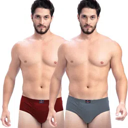 milton Pack of 2 Solid Men Brief-picture-10