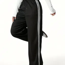 dockstreet Women Solid White Track Pants image 4