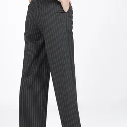 tokyo talkies Women Regular Fit Black Viscose Rayon Trousers image 2