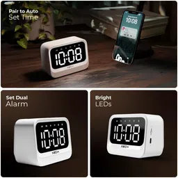 xech Digital White Clock image 3