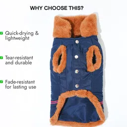 barks & wags Winter Jacket for Dog, Cat image 4