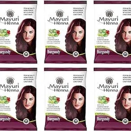 mayuri Burgundy 30g - 10 Pcs & Hair Coloring Brush 1Pcs image 2