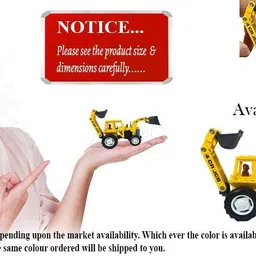 play haven JCT Earth Mover Toy Car | Realistic Toy | Pull Back Action,Yellow image 5
