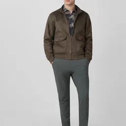 mufti Men Solid Bomber Jacket image 4