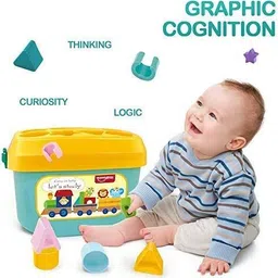aesgop Stacking Blocks Alphabet & Color Shape Sorting Early Educational Toddlers Toy-picture-19