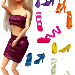 happybive Trending Fashion Girl Doll Set with Movable Joints for Girls-Pink (Pack Of 1) image 2