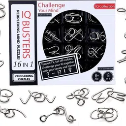my baby love a perfect care 16-in-1 Stainless Steel Metal IQ Puzzle Set-Logic Games for Kids, Teens & Adults image 2
