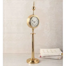 de maison decor Majestic Spire Gold Aluminium Table Clock image 1