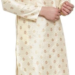 larwa Men Art Silk Kurta Pyjama Set image 3