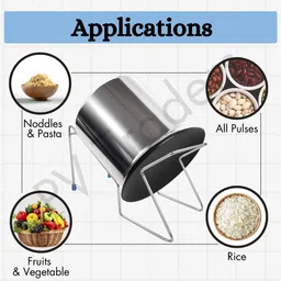 pvsc Ricepot Rice pot Drainer Stand + 3 steel wire scratch free dish cloth free Strainer image 3