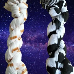 roundx Acrylic Printed Yellow, White Women Dupatta-picture-37