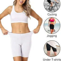 diving deep Pack of 4 Solid Women Multicolor Sports Shorts image 4