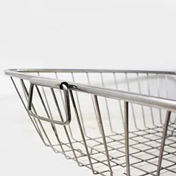 homazo Dish Drainer Kitchen Rack Steel Dish Drainer Basket for Kitchen Utensil/Plate Stand/Bartan Basket Steel image 3