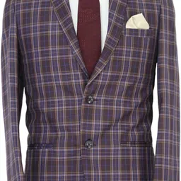 gargian master cut Men Checkered Single Breasted Formal, Party Blazer-picture-13
