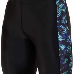ninq Printed Men Black, Light Blue Tights image 3