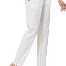 infame Women Regular Fit Black Cotton Blend Trousers-picture-28