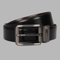 louis philippe Men Black Genuine Leather Belt image 1