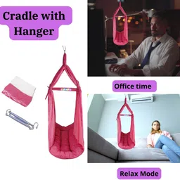chadu New Born Baby Swing Cradle (Jhula) Set| Cradle Swing, Mosquito Net, Spring Sleeping Bag-picture-26