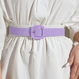 salty Women Casual, Formal, Party Purple Fabric Belt-picture-25