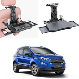 (FT-10) Car Backseat Laptop Food Tray Desk & Storage Drawers For Ford Ecosports Cup Holder Tray Table-image-49