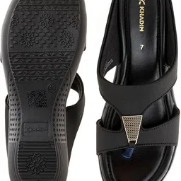 khadim's Women Lightweight Comfort Extra Soft Trendy Premium Stylish Wedges Sandal image 3