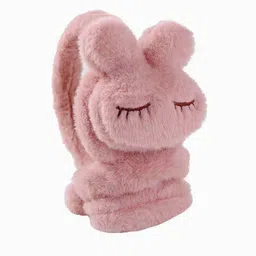 alexvyan Pink Winter Soft Ear Muffs Cute Ear Warmers for Girls Boys Warm Cold Protection Ear Muff image 2