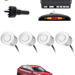 autofetch Universal 4 White Reverse Parking Sensor-AF25N982 Universal 4 White Reverse Parking Sensor-AF25N982 Parking Sensor-picture-11