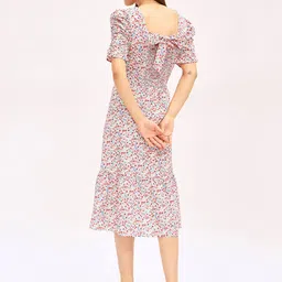 harpa Women A-line Multicolor Knee Length Dress image 4