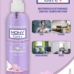 mony care Plus Fragrance Sanitizer Spray (5Pcs of 200 Ml) 75 % Alcohol Content Hand Sanitizer image 5