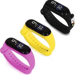 HYPERLEX 3 COMBO Stylish Digital LED Bracelet Band Wrist Watch for Kids, Boys & Men-picture-30