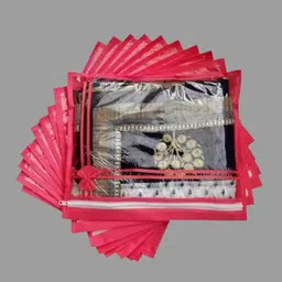 alam enterprises ZY-Saree Protection Bag-1 (6 Pcs) Cotton Laundry Bag-picture-37