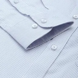 raymond Men Regular Fit Striped Formal Shirt image 4