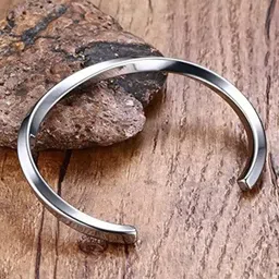 meenaz Metal, Silver, Alloy, Stainless Steel, Steel Platinum, Rhodium, Sterling Silver Kada-picture-15