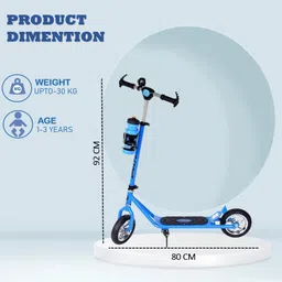 dash star Power Ranger Scooter for Kids, Light & Music, Sipper, Adjustable Height image 2