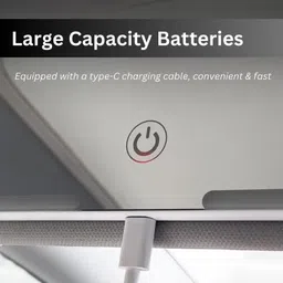 kizjorya Manual Vanity Mirror, Driver Side, Passenger Side For Universal For Car Universal For Car image 3