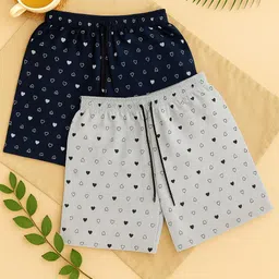 zakhifashion Pack of 2 Printed Women Multicolor Regular Shorts-picture-19