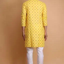 colorbenz Men Printed Cotton Blend Straight Kurta image 2