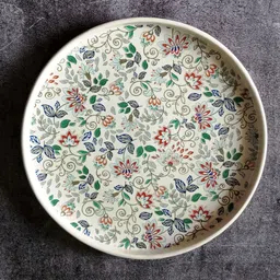 Ceramic Pizza Plate, Ceramic Printed Dinner Plate-image-34