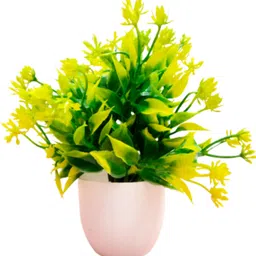 dekorly Artificial Plants for Home Office Decor, BedroomLiving Room, Tabletop Desk Décor Multicolor Eucalyptus Artificial Flowerwith Pot image 4