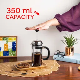 sipologie Vintage French Press 350ml I 4 Level Filtration Personal Coffee Maker image 3