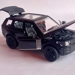 shree g Ronde Raver Die-Cast Metal SUV Toy Car LED Lights, Pull Back, Openable Doors image 3