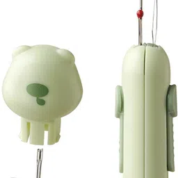 raj tailoring 3 IN 1 Needle Threader Tool set with 2 needle Thread Pick image 3