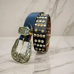 hidehouse Men Black Genuine Leather Belt image 2